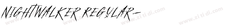 NightWalker Regular字体转换